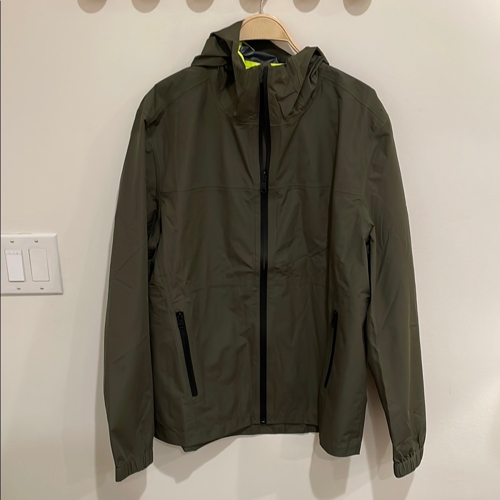 ECOALF Men's Full Zip Waterproof Jacket Size XL In Green